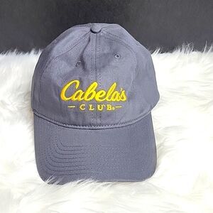 CABELA'S Embroidered Gray and‎ Gold Baseball Hat OS